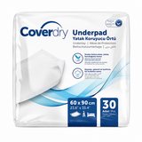 Coverdry Underpad Yatak Koruyucu Örtü 60x90 30’lu | Yüksek Emici Hasta Altı Örtüsü